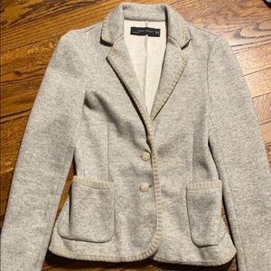 Zara Blazer- stitching and button detail